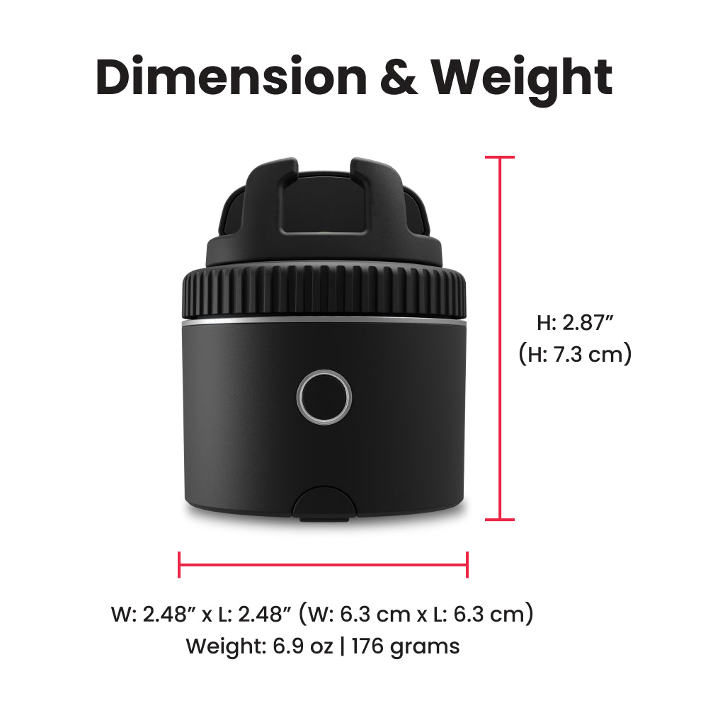 Pivo Pod Auto Face Tracking Phone Holder, 360° Rotation, 6 Speed, Content Creator Essentials for Horse Riders, Live Streaming, Vlog with Remote Control, Smart Mount, and Travel Case