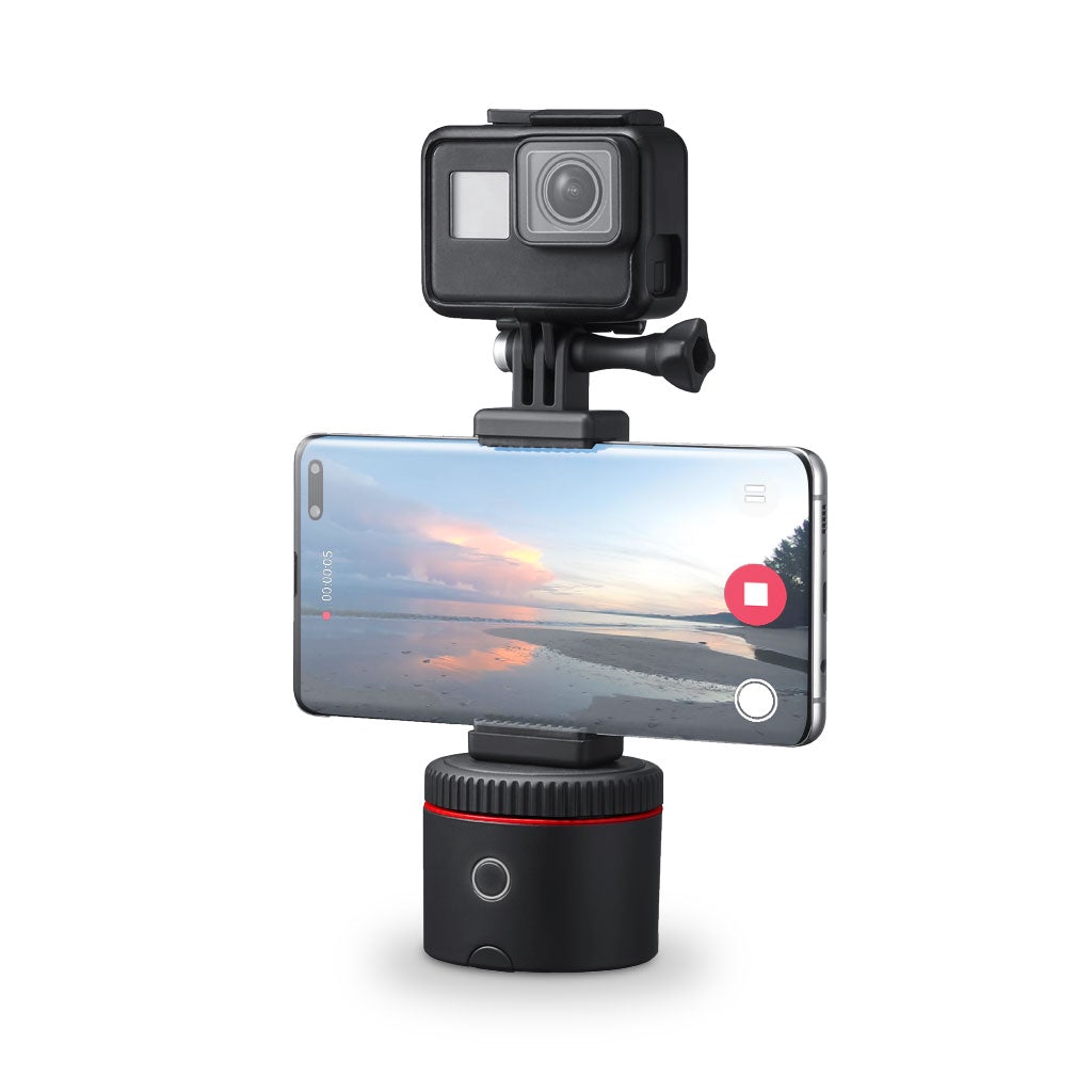 Pivo Action Mount Lightweight Smartphone Holder Stand with Universal Clamp Adapter ¼ inch Thread for GoPro and Action or Mirrorless Cameras