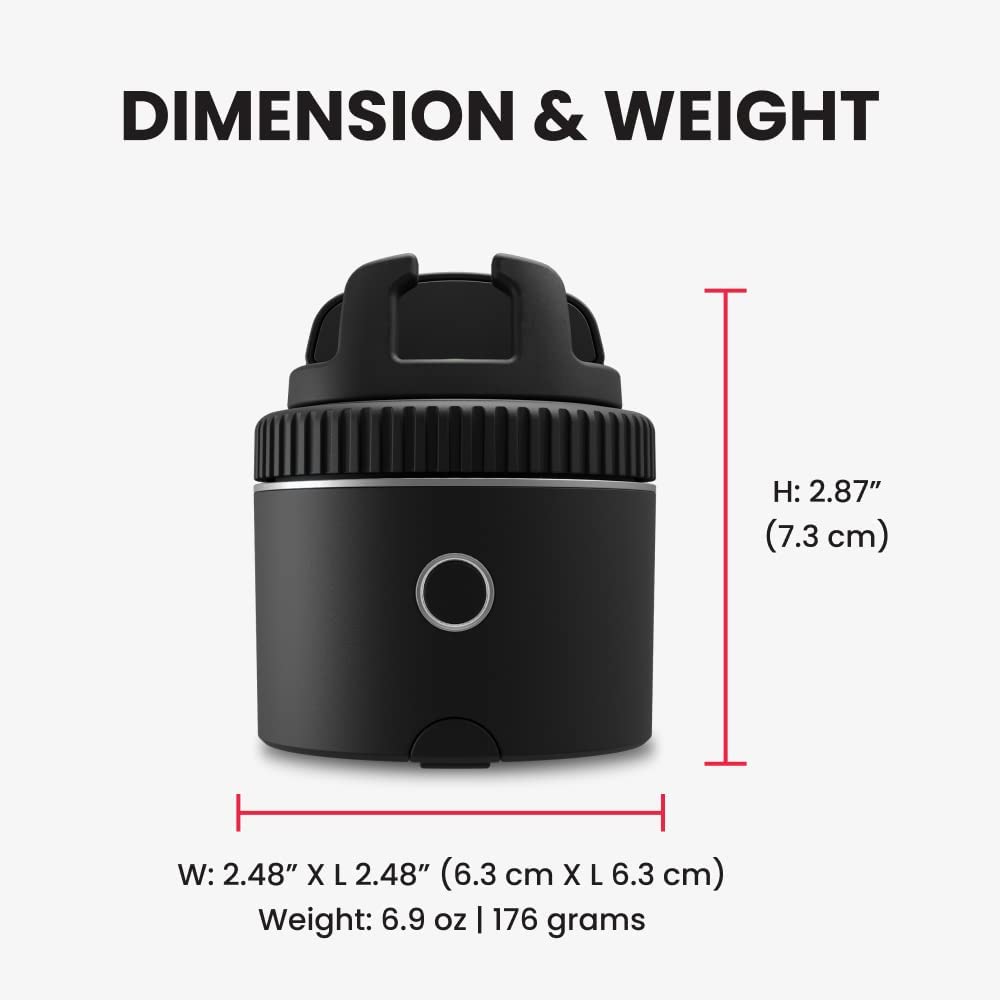 Pivo Pod - Auto Face Tracking Smartphone Holder, 6 Speed, Automatic Zoom, Horse Riders, AI Technology 360° Rotation with Remote Control, Smart Mount, Travel Case, and Tripod